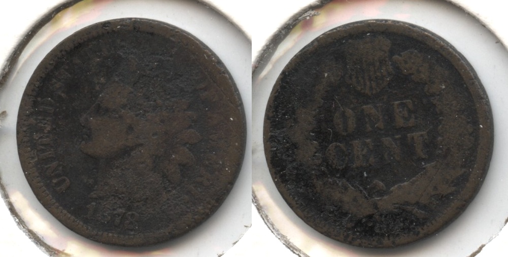 1878 Indian Head Cent AG-3 #g Dark