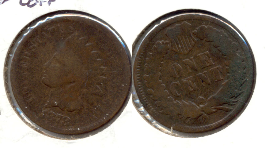 1878 Indian Head Cent Good-4 a