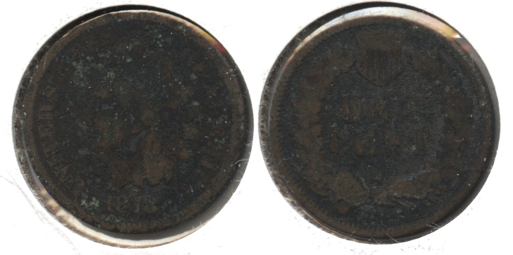 1878 Indian Head Cent Good-4 #g Dark