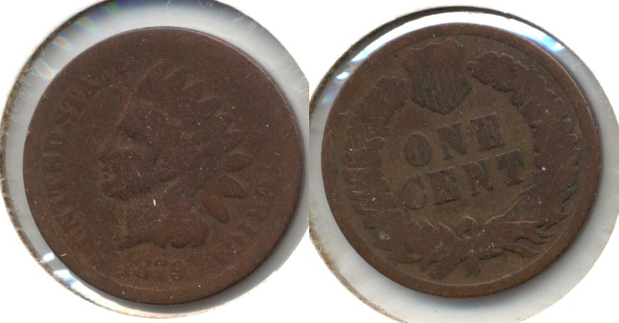 1879 Indian Head Cent AG-3 b Cleaned