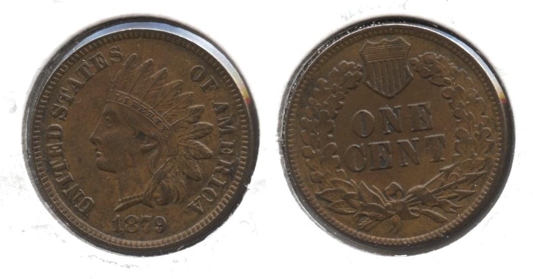 1879 Indian Head Cent AU-50