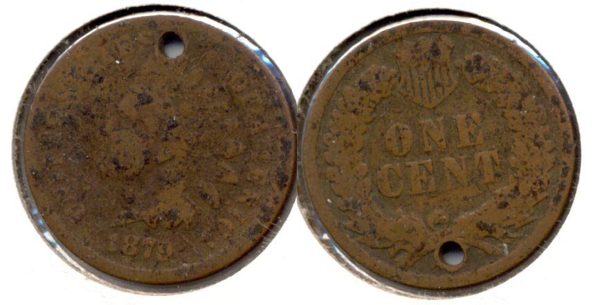 1879 Indian Head Cent Good-4 a Holed