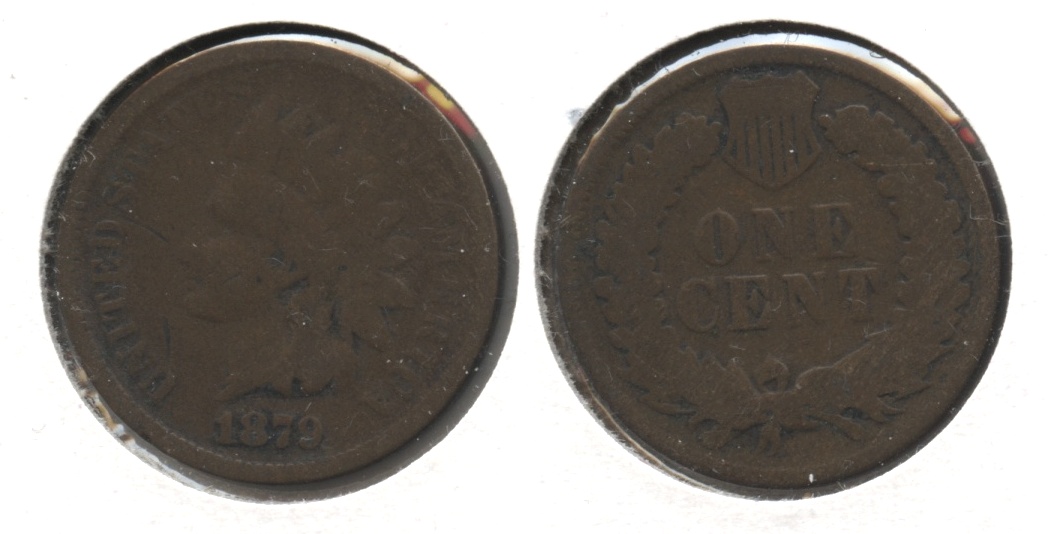 1879 Indian Head Cent Good-4 #ae Obverse Marks