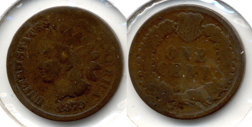 1879 Indian Head Cent Good-4 p Slight Bend