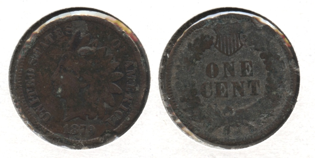 1879 Indian Head Cent VG-8 #e Corroded