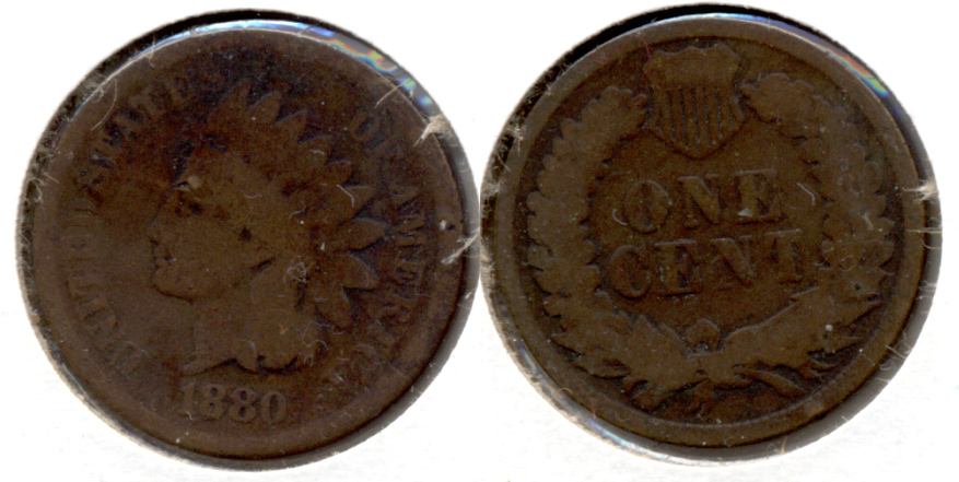 1880 Indian Head Cent AG-3 c
