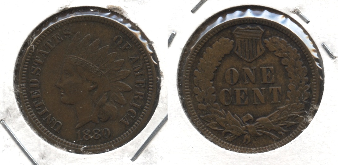1880 Indian Head Cent EF-40