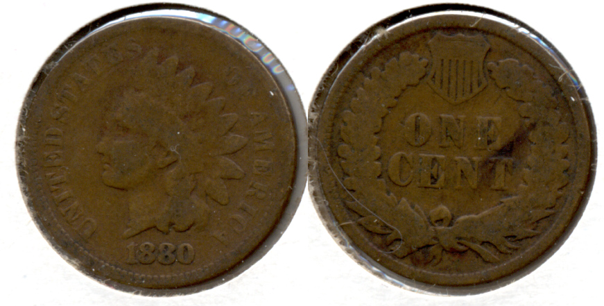 1880 Indian Head Cent Good-4 aa