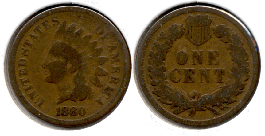 1880 Indian Head Cent Good-4 ae