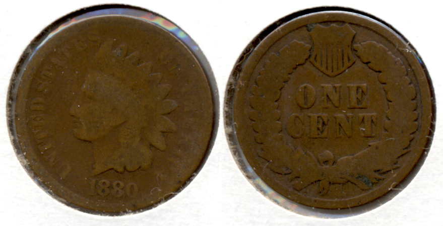 1880 Indian Head Cent Good-4 aj