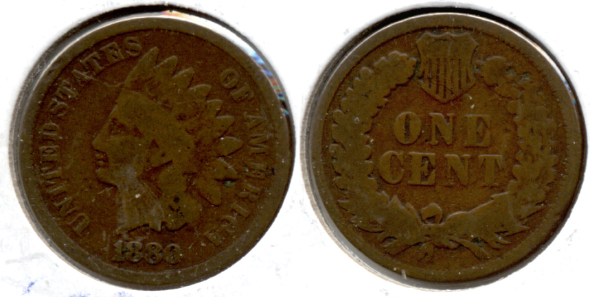 1880 Indian Head Cent Good-4 b