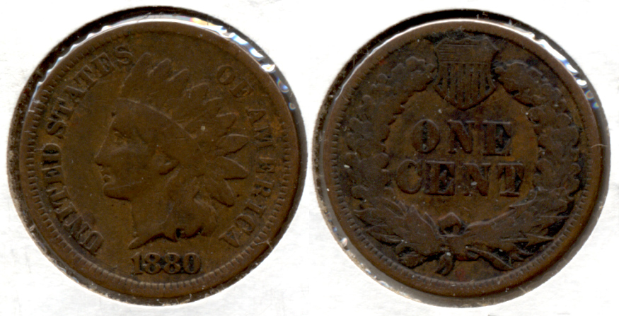 1880 Indian Head Cent Good-4 p