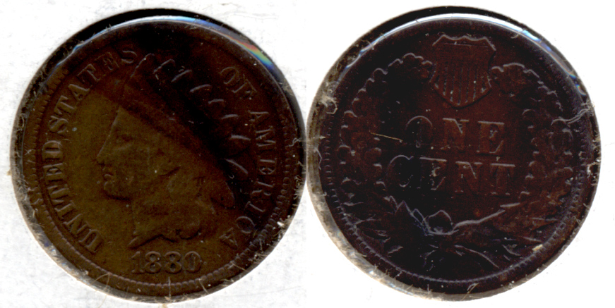 1880 Indian Head Cent Good-4 w