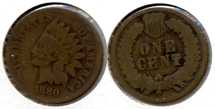 1880 Indian Head Cent Good-4 x