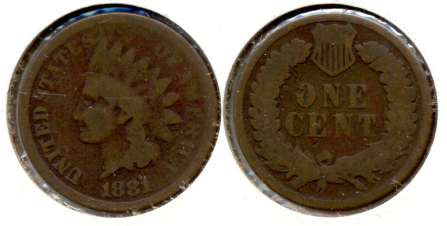 1881 Indian Head Cent AG-3 b