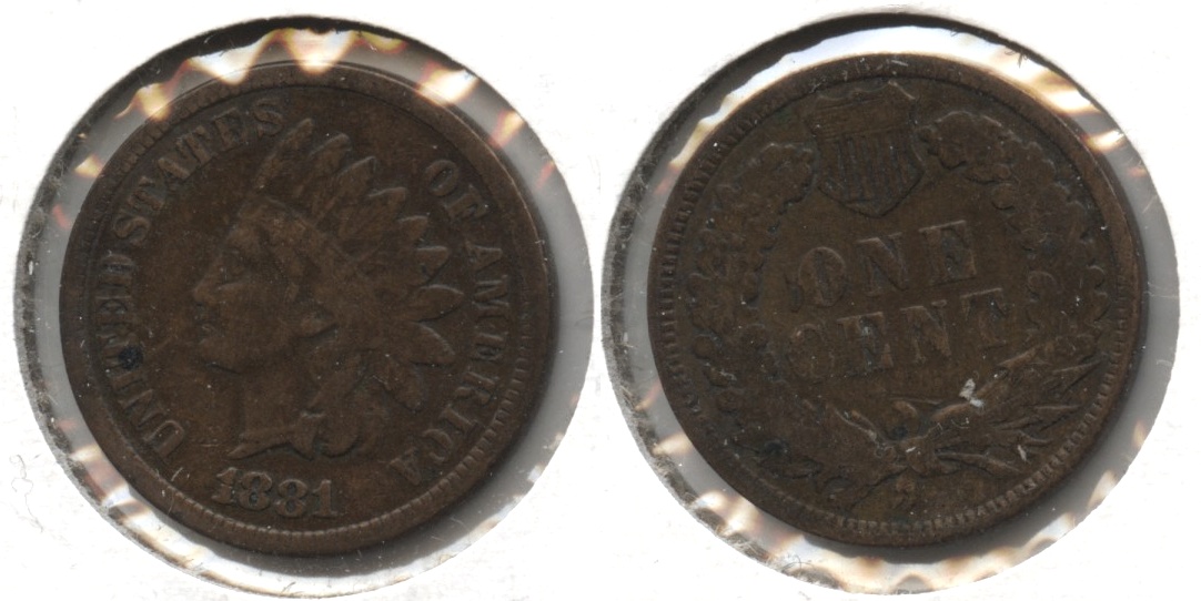 1881 Indian Head Cent Fine-12 #c