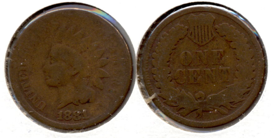 1881 Indian Head Cent Good-4 a