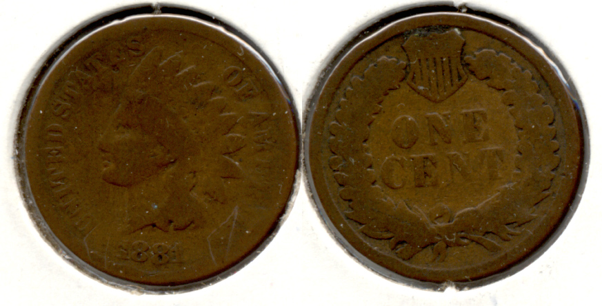 1881 Indian Head Cent Good-4 ah