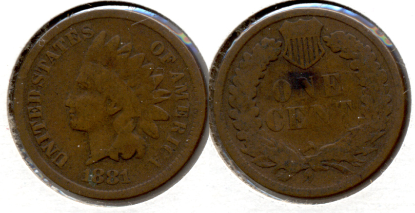 1881 Indian Head Cent Good-4 c