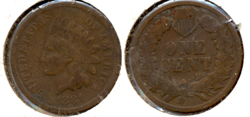 1881 Indian Head Cent Good-4 e