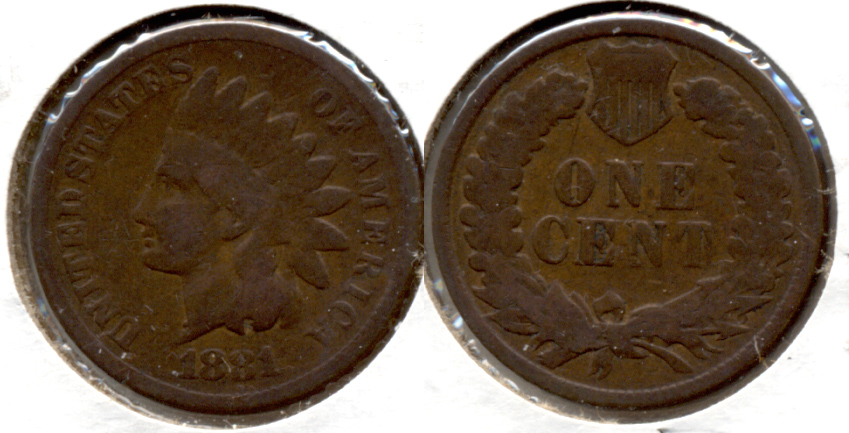 1881 Indian Head Cent Good-4 p