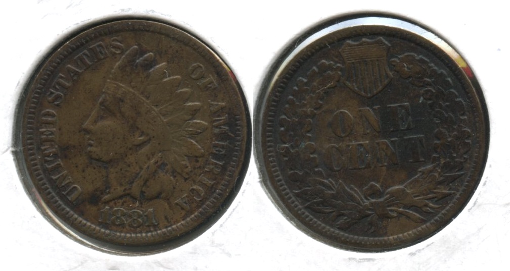 1881 Indian Head Cent VF-20 #b