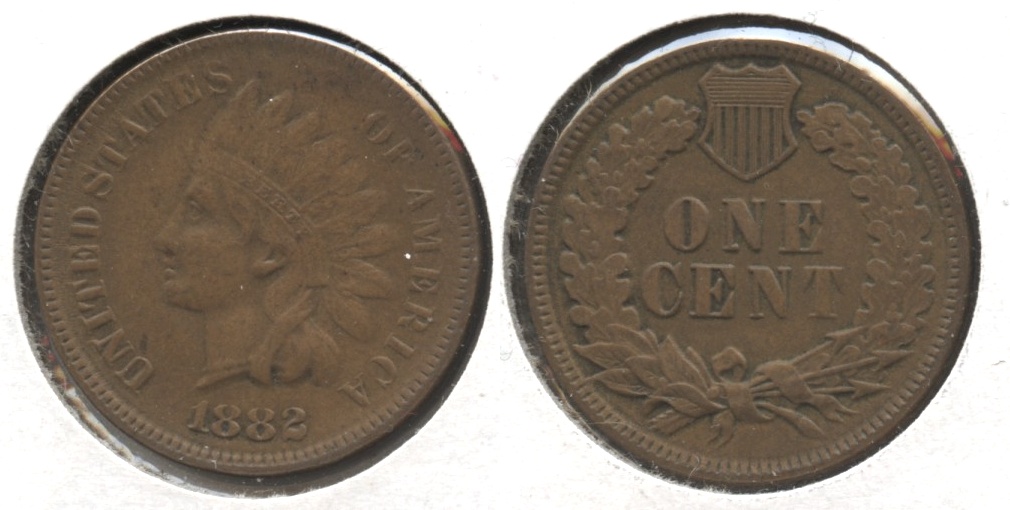 1882 Indian Head Cent AU-55