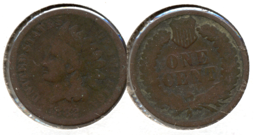1882 Indian Head Cent Good-4 a Dark