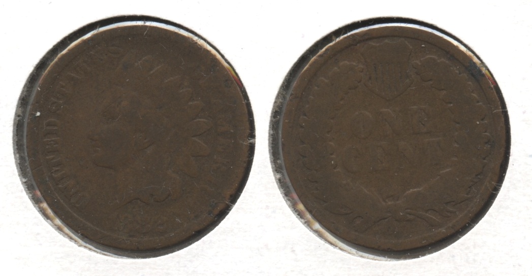 1882 Indian Head Cent Good-4 #ap Reverse Spot