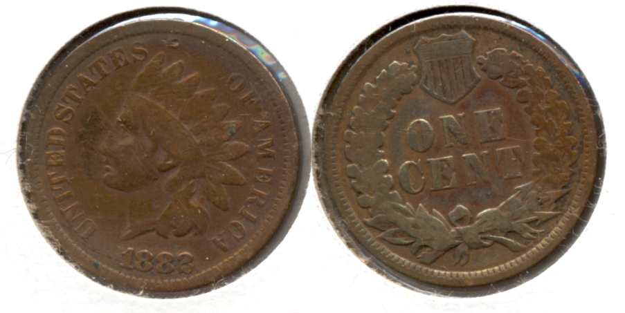 1882 Indian Head Cent Good-4 c Cleaned