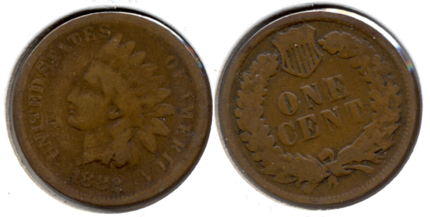 1882 Indian Head Cent Good-4 t