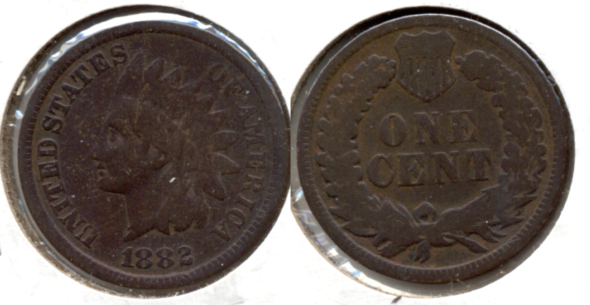 1882 Indian Head Cent Good-4 w
