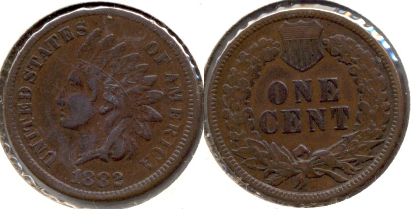 1882 Indian Head Cent VF-20 b