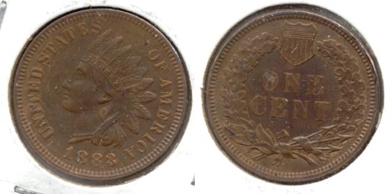 1883 Indian Head Cent AU-50