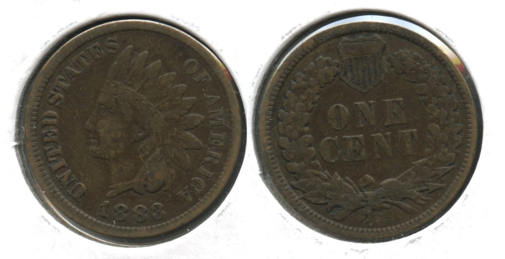 1883 Indian Head Cent Fine-12 #d