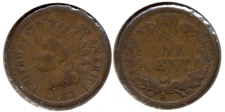 1883 Indian Head Cent Good-4 aw