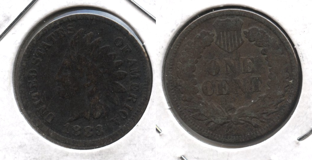 1883 Indian Head Cent VG-8 Dark
