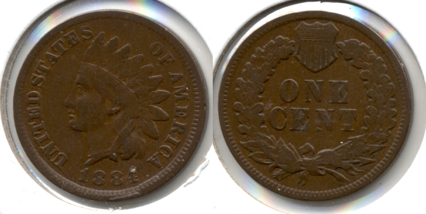 1884 Indian Head Cent Fine-12 a