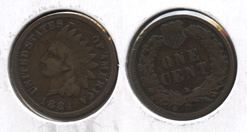 1884 Indian Head Cent Fine-12 #c