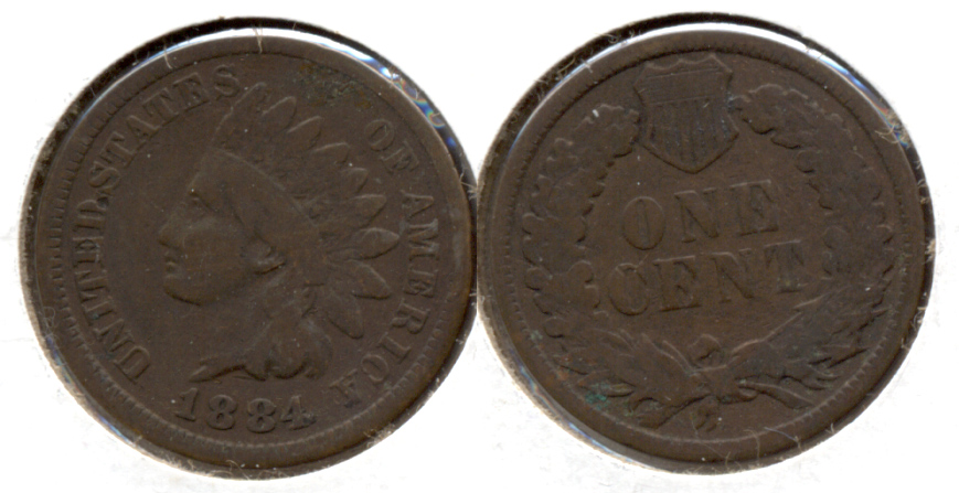 1884 Indian Head Cent Good-4 d