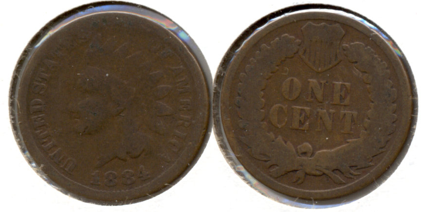 1884 Indian Head Cent Good-4 e