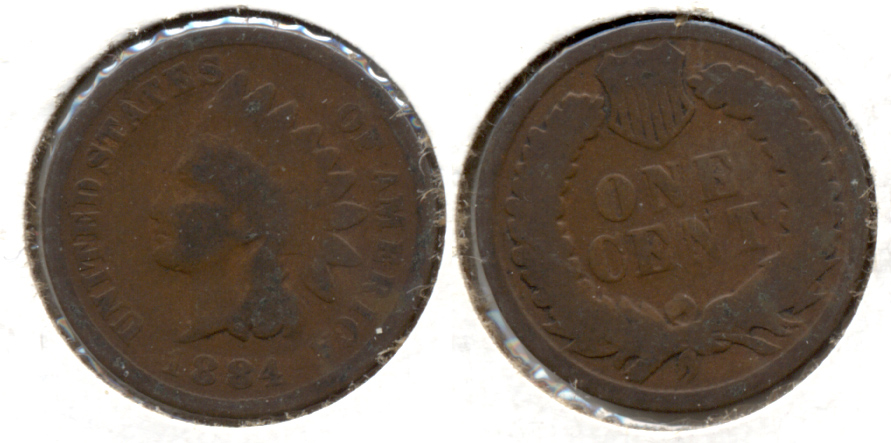1884 Indian Head Cent Good-4 f