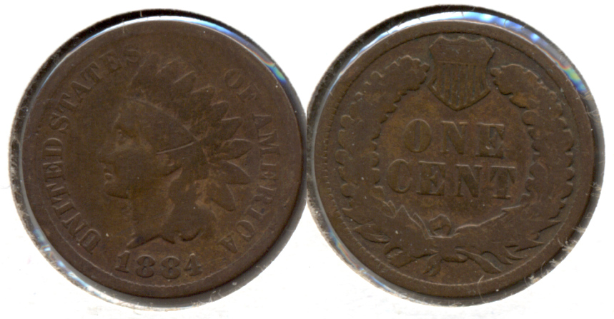1884 Indian Head Cent Good-4 g