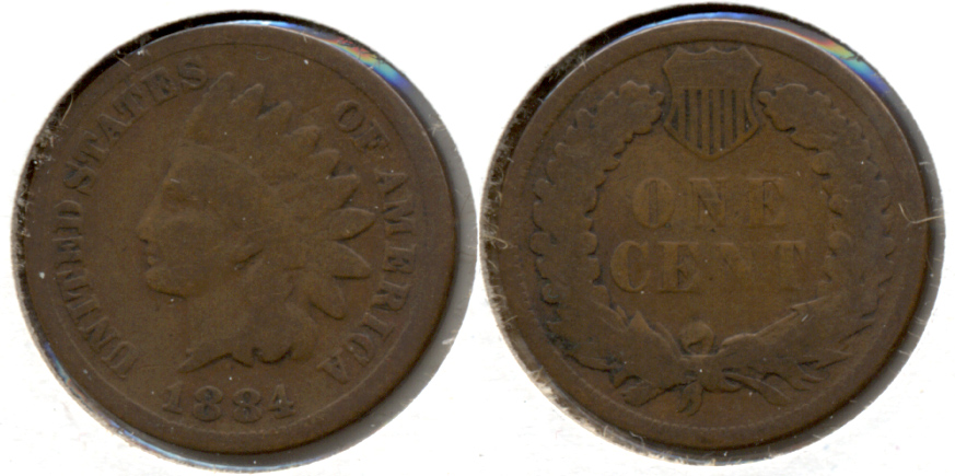 1884 Indian Head Cent Good-4 i