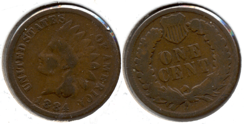 1884 Indian Head Cent Good-4 k