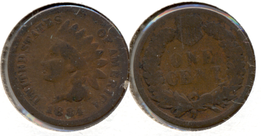 1884 Indian Head Cent Good-4 m