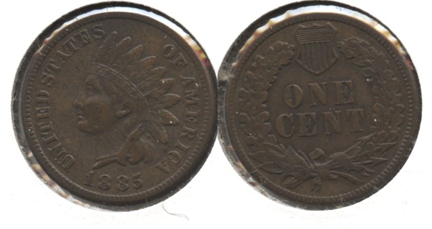 1885 Indian Head Cent AU-50