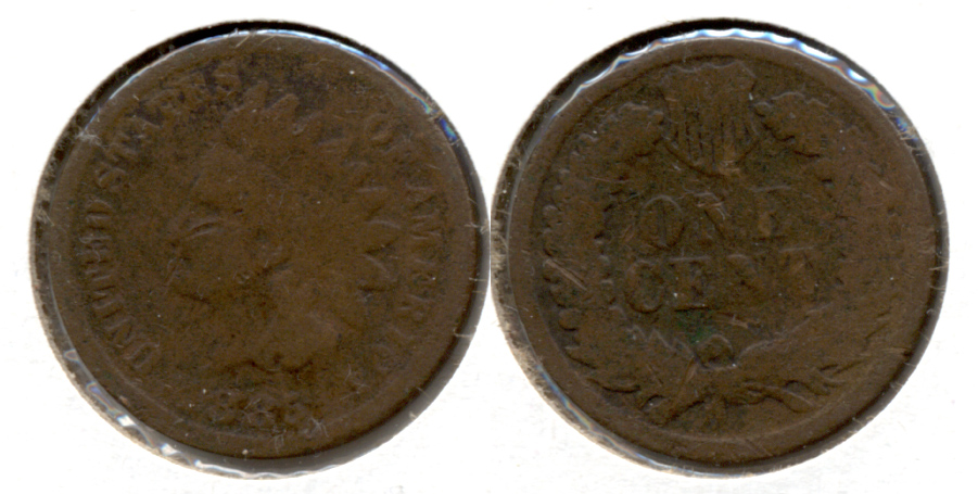 1885 Indian Head Cent G-4 b Porous