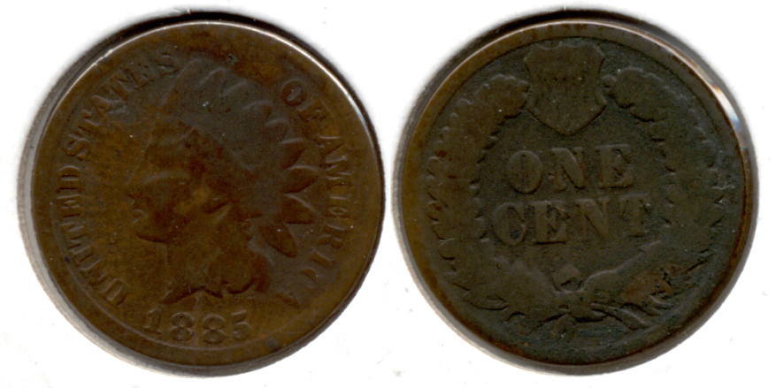 1885 Indian Head Cent G-4 d Dark
