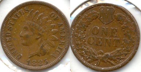 1885 Indian Head Cent VF-30